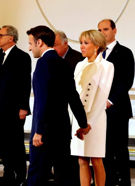 Lors de la cérémonie d'investiture d'Emmanuel Macron le 7 avril 2022