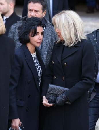 Avec Rachida Dati, en mars 2022, lors des funérailles de Jean-Pierre Pernaut