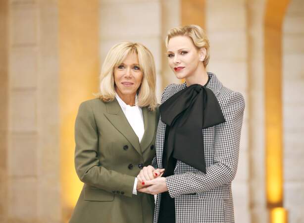 Avec Charlene Wittstock en novembre 2018 au château de Versailles