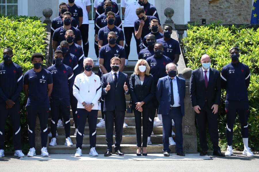 Avec l'équipe de France de football en 2021, avant l'Euro 2020