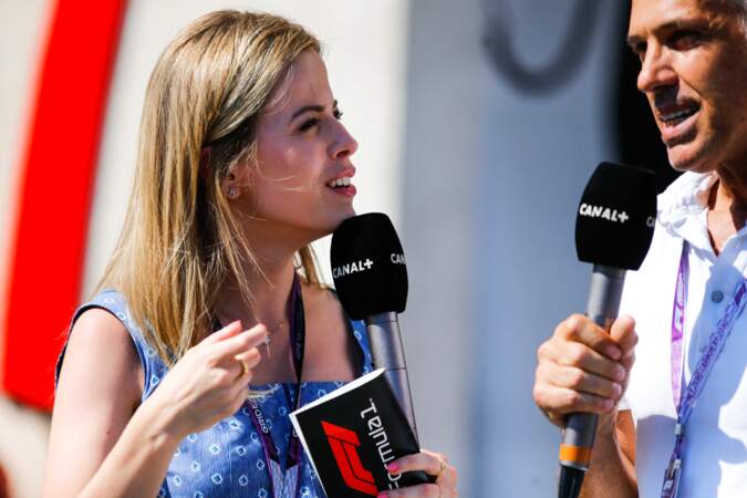 Pauline Sanzey est l'un des visages de la Formule 1 sur Canal+.