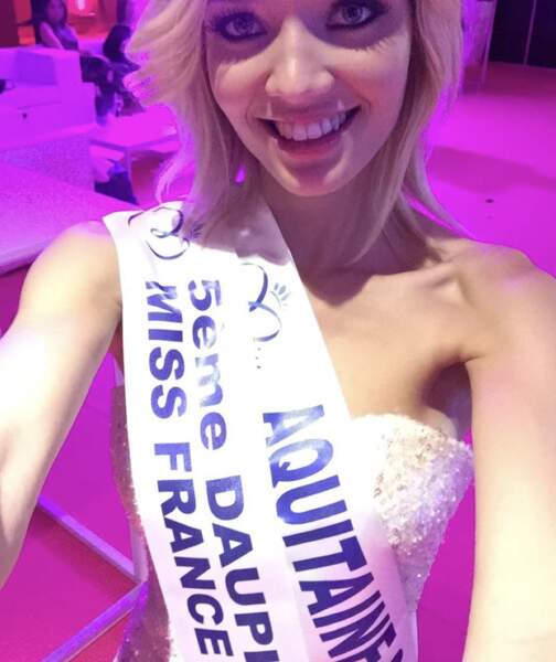 Elle termine à la sixième place de l'élection Miss France.