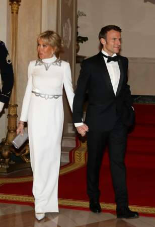 Emmanuel et Brigitte Macron à la Maison Blanche à Washington (décembre 2022)