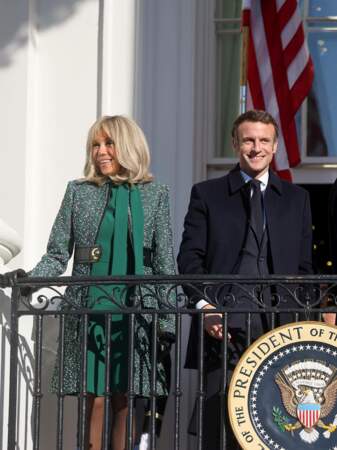 Emmanuel et Brigitte Macron à la Maison Blanche à Washington (décembre 2022)