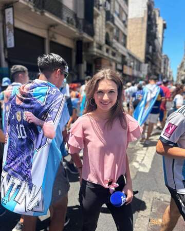 Et affiche déjà une jolie panoplie de beaux souvenirs de duplex, comme ici pendant la Coupe du monde, en direct de l'Argentine à Buenos Aires !