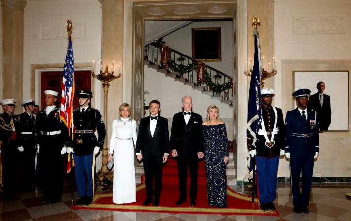 Brigitte Macron avec le Président Joe Biden.