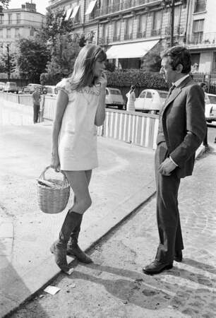 L'actrice britannique rencontre le musicien sur le tournage de Slogan en 1968