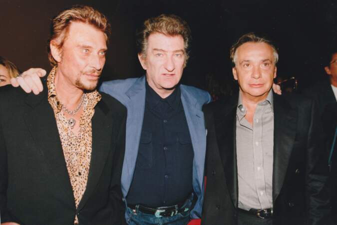 En 1998 avec Johnny Hallyday et Michel Sardou.