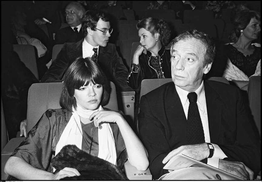Catherine Allégret et son ex-compagnon Yves Montand (1978)